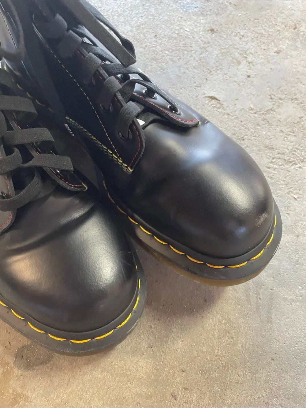 DR. MARTENS Unisex 1460 For Pride Smooth Leather Lace Up Boots Size 8M/9W Black - Picture 11 of 14